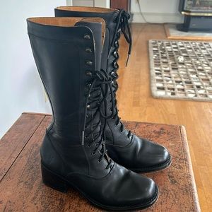 Frye Tall Lace Up Boots